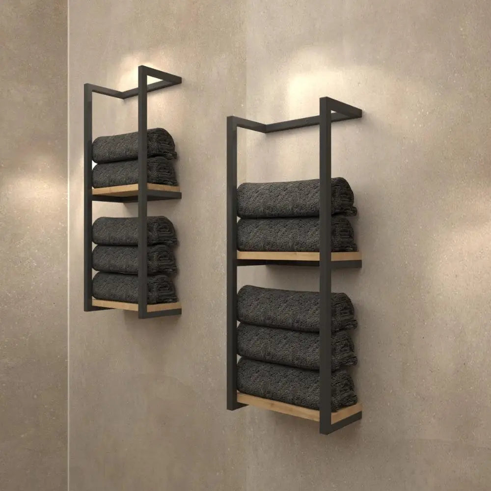 2-Tier Bathroom Shelf, Towel Storage for Bathroom