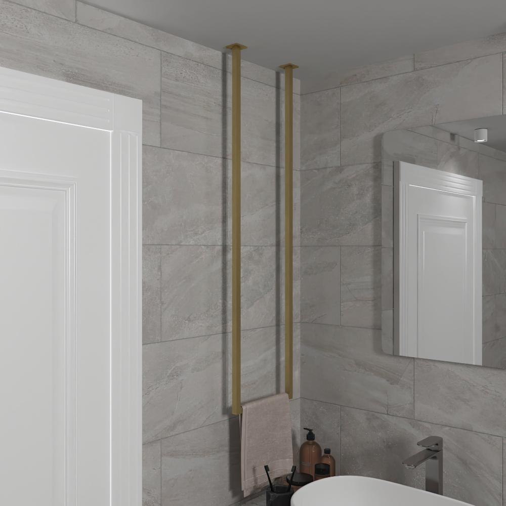 Ceiling Towel Rack for Elevated Bathroom Style